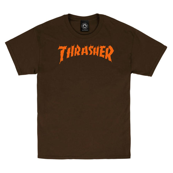 Thrasher Magazine | Burn It Down T-Shirt | Dark Chocolate – Legacy Skate  Store