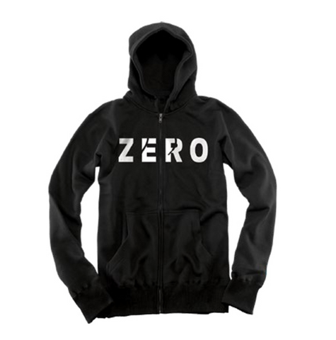 Zero Army Zip Up Hoody (Black)