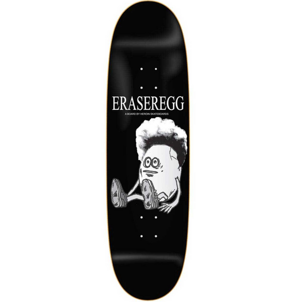 Heroin Skateboards Eraser Egg Skateboard Deck 8.9 Inches Wide