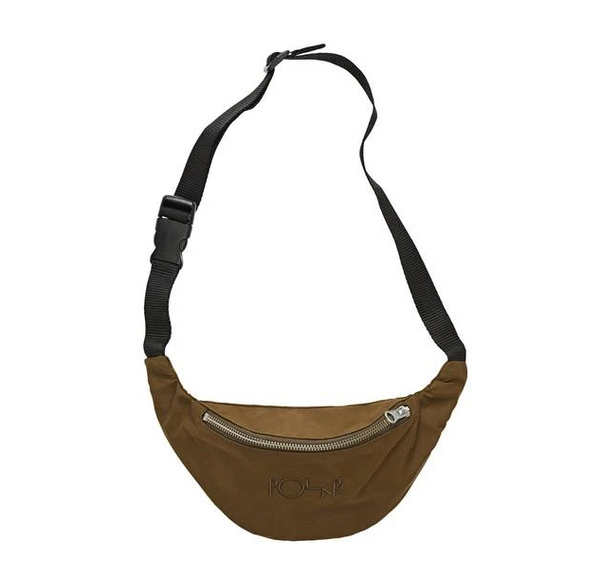 Polar Skate Co Waxed Cotton Hip Bag Brown Legacy Skate Store