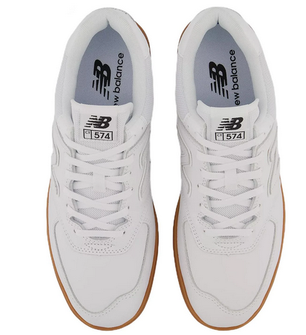 New Balance Numeric 574 Court Skate Shoe White White