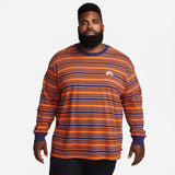 Long-Sleeve Skate T-Shirt (Purple Ink/Campfire Orange)