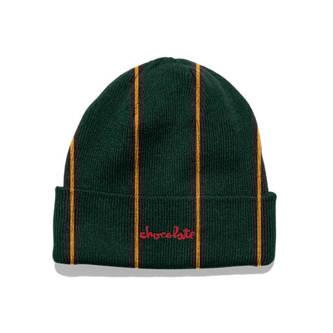 Chunk Stripe Beanie (Green)