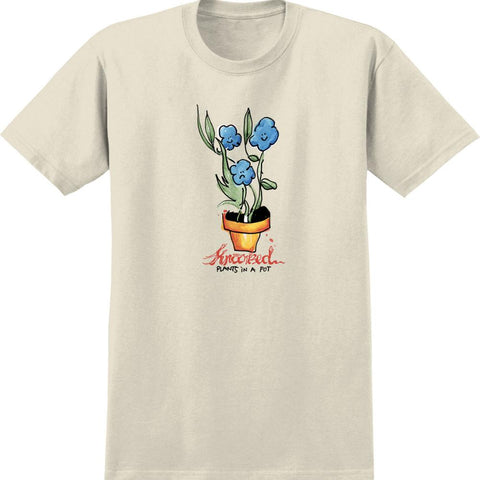 Blue Flowers Tee (Natural)
