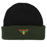 Emblem Beanie Beanie (Black/Forest Green)