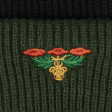 Emblem Beanie Beanie (Black/Forest Green)