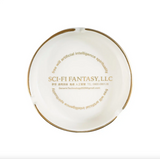 Sci-Fi Ashtray (White/Gold)