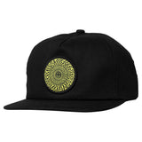 Swirled Classic Patch Cap (Black/Yellow)