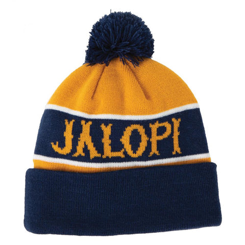 Jalopi Bobble Hat (Navy/Gold)