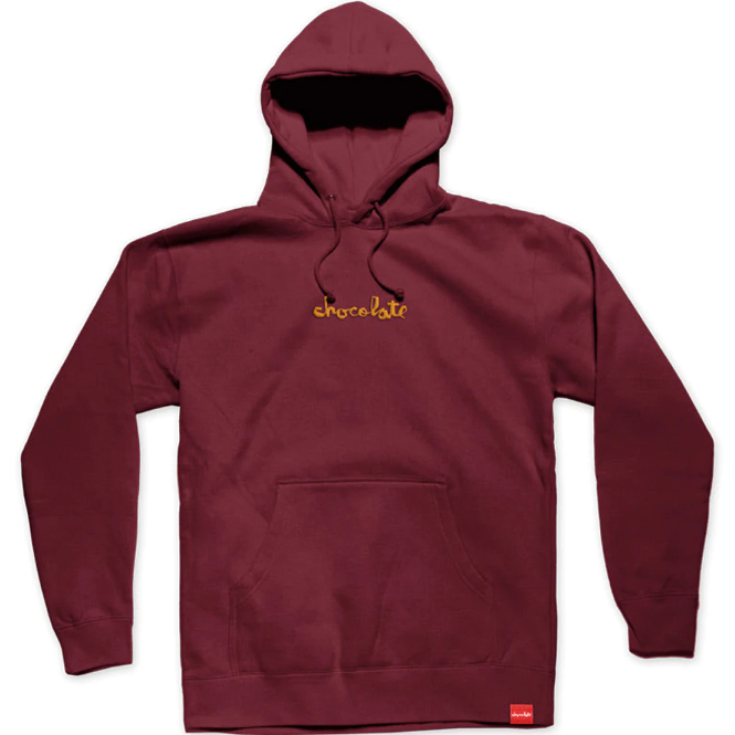 Chocolate Skateboards Mid Chunk Pullover Hoody Crimson Legacy Skate Store
