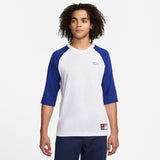 Raglan Skate T-Shirt (White/Deep Royal Blue)