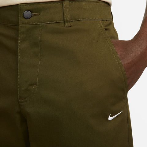 Unlined Cotton Chino Pants (Rough Green)