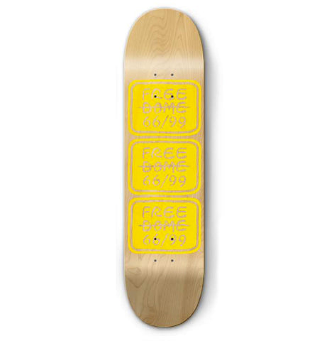 Stacked Logo PP Deck (Natural/Yellow) 8.25
