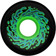 60mm OG Slime Wheels (Black/Green)