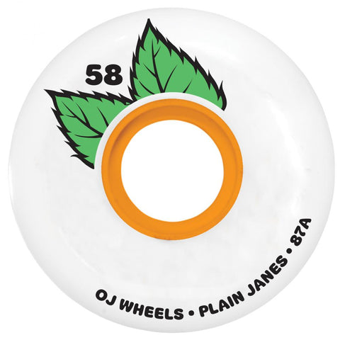 58mm Plain Jane Keyframe 87a Wheels (White)