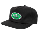 Oval Snapback Cap (Black/Green)