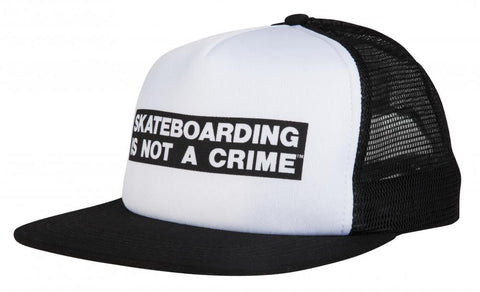 Not A Crime Mesh Cap (White/Black)