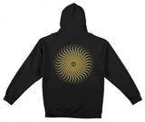 Classic Swirl Fade Hoodie (Black/Orange/Yellow)