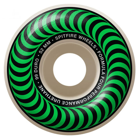 52mm 99a Formula Four Classics Wheels (Green)