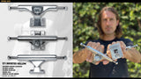 ST1 Hollow Inverted Trucks Silver - 8.25"