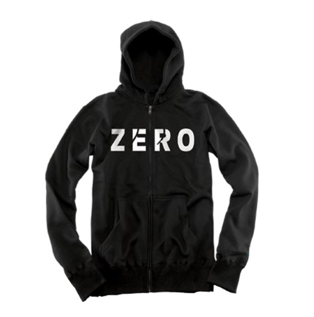 Zero Skateboards Army Zip Up Skateboard Hoody Black Legacy Skate Store