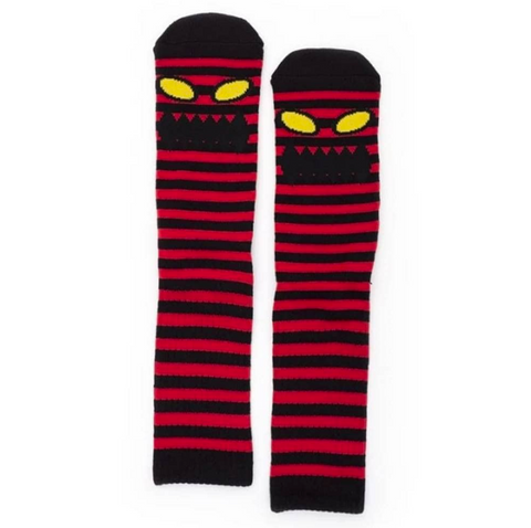 Monster F Mini Stripe Sock (Red)