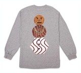 Snackman Longsleeve Tee (Heather Grey)