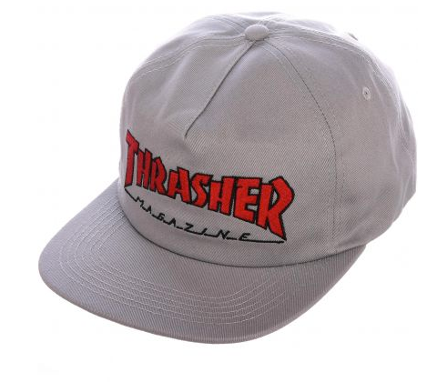 Outline Cap (Grey/Red)