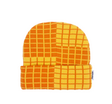 Checker Block Cuff Beanie (Orange)