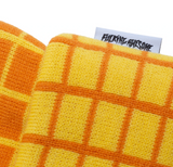 Checker Block Cuff Beanie (Orange)