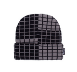 Checker Block Cuff Beanie (Black)