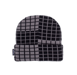 Checker Block Cuff Beanie (Black)