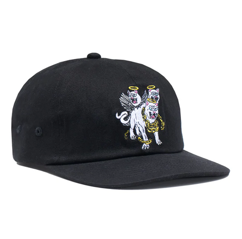 Three Heads 6-Panel Strapback (Black)