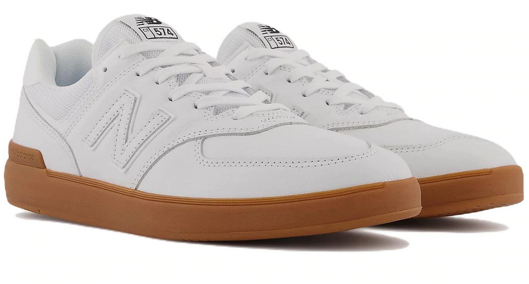 New Balance Numeric 574 Court Skate Shoe White White