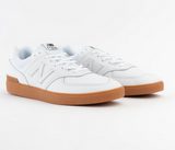 574 Court Skate Shoe (White/White)