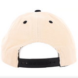 Imaginary 6-Panel Cord Snapback Cap (Tan/Black)
