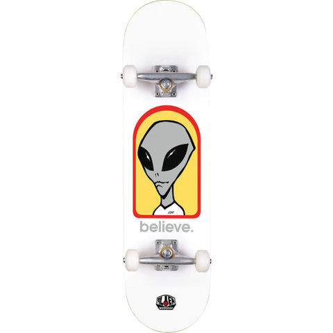 Believe Complete Skateboard (White) 8.0