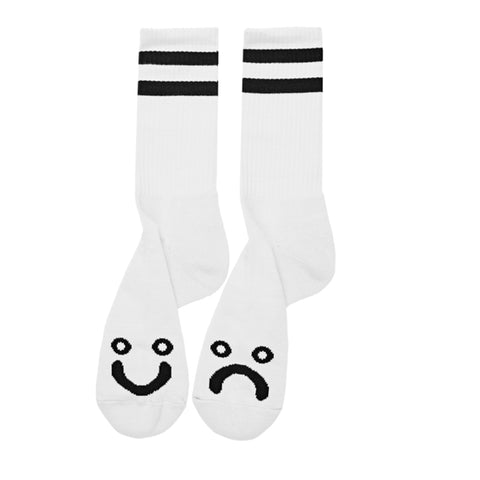 Happy / Sad Socks (White)