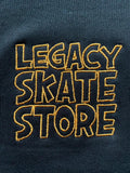 Legacy Skate Store Embroidery Hood (Black/Orange)