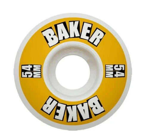 54mm Baker Brand Yellow Wheels