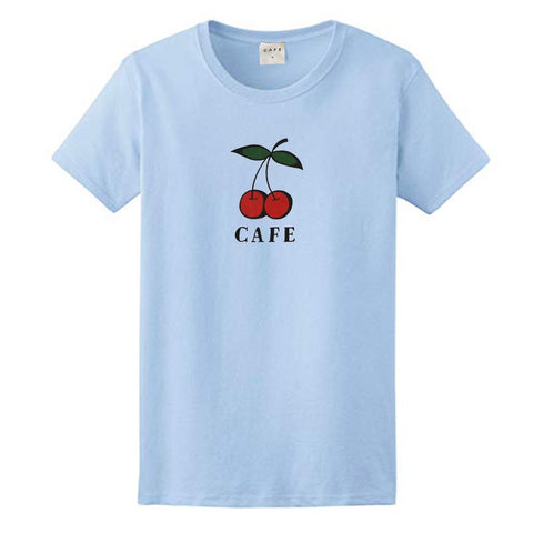 Cherry Tee (Blue)