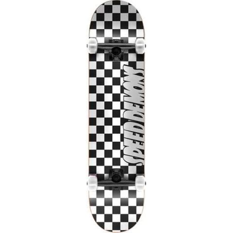 Checker Board Complete Skateboard (Black/White)
