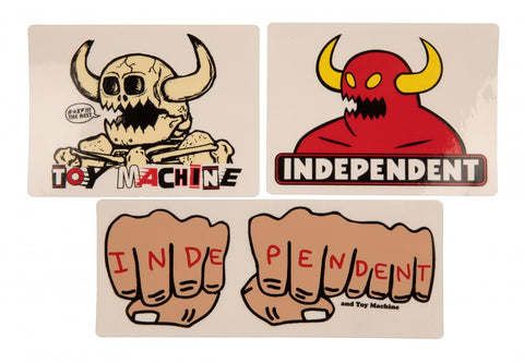 Indy x Toy Machine Sticker Pack