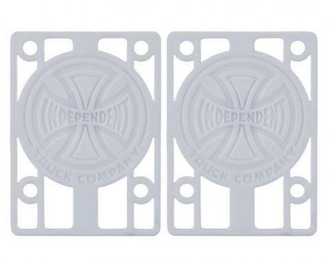 White 1/8 Indy Riser Pads