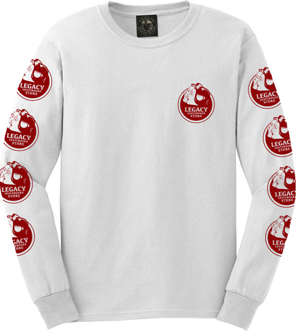 Love You Long Sleeve Tee (White/Red)