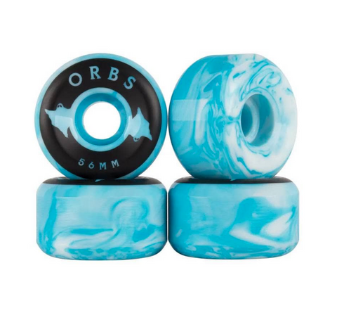 56mm Specters Swirls (Blue/White) Wheels