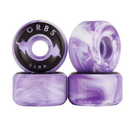 54mm Specters Swirls (Purple/White) Wheels