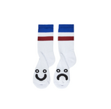 Happy / Sad Socks Stripes (Blue)