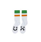 Happy / Sad Socks Stripes (Green)