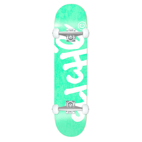 Handwritten Youth Complete Skateboard (Teal/White) 7.375